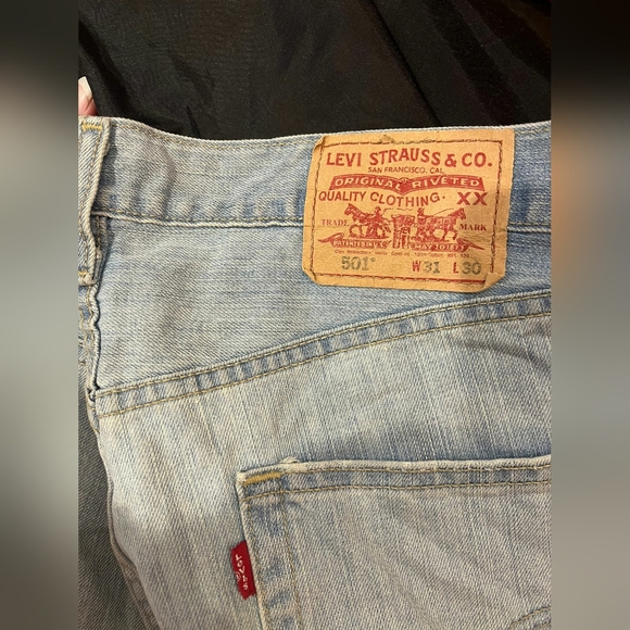 Levis blue wide leg jeans - Picture 6 of 6